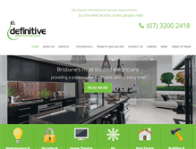 Tablet Screenshot of definitiveelectrical.com.au